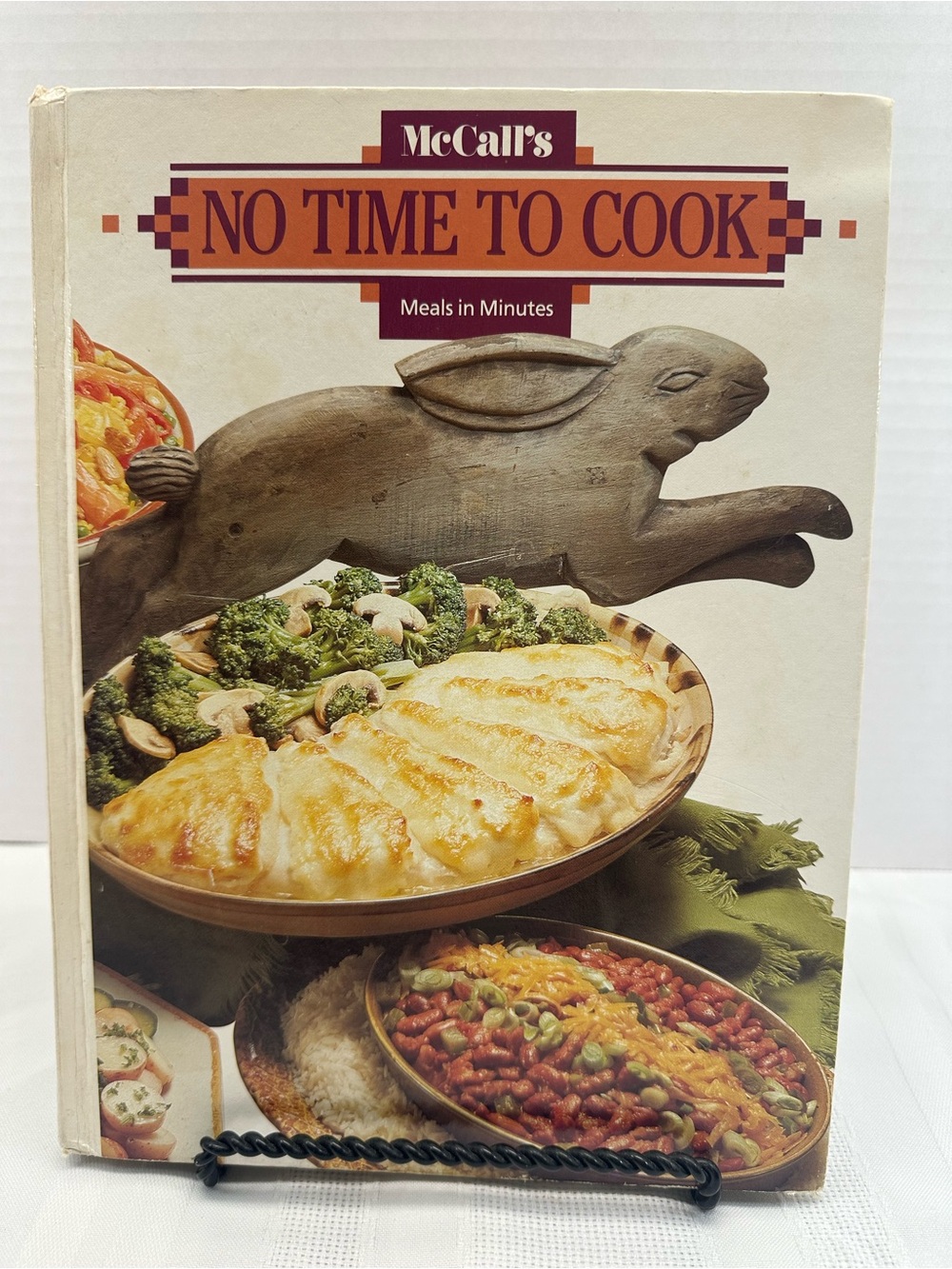 McCall's No Time To Cook Cookbook - Cream & Brown Cover